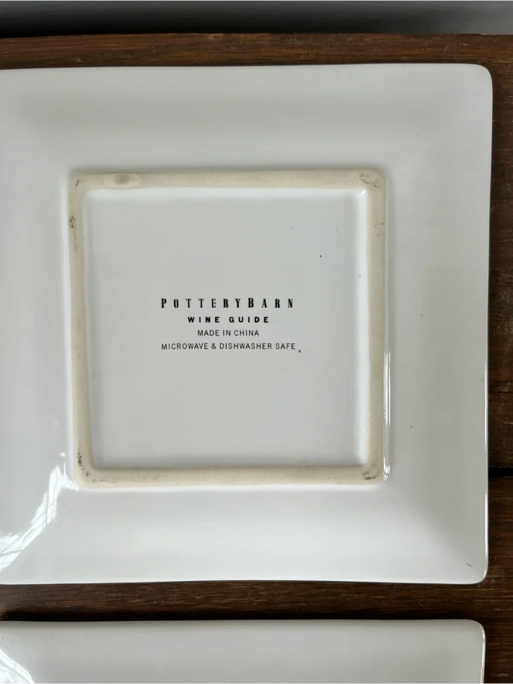 Pottery Barn Wine Guide Appetizer Plates (4)